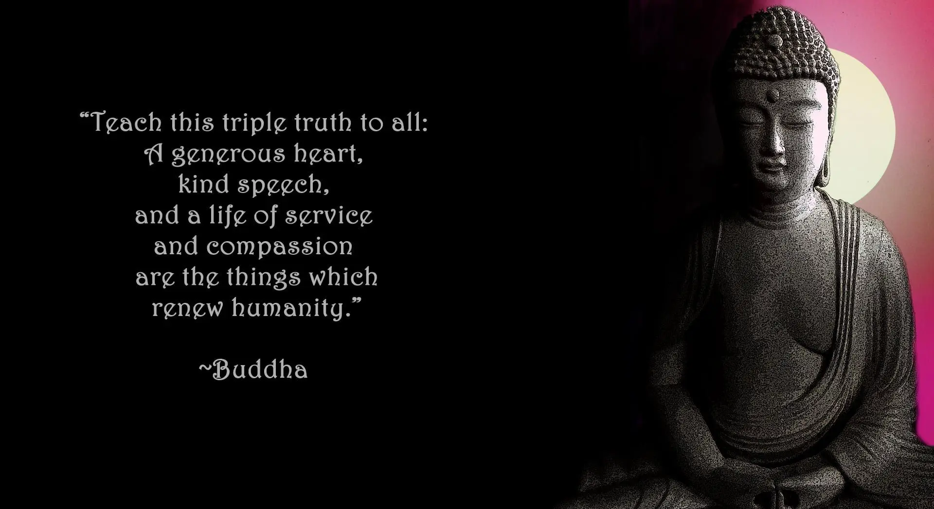 Sree Buddha – His Principles and Speeches