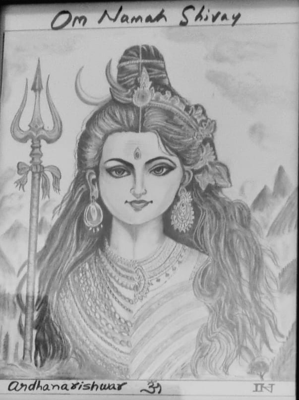 The Ardhanarishwar Sketch